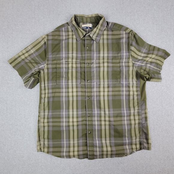 Magellan Shirt Mens Size XL Classic Fit Moisture Wicking Plaid Green - Picture 1 of 9